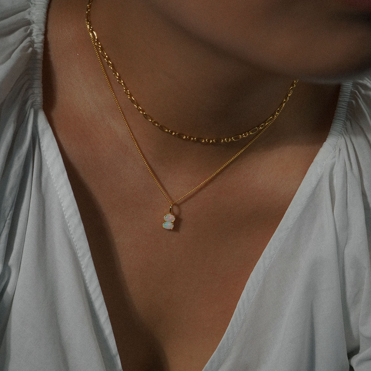 Eggie Opal Necklace