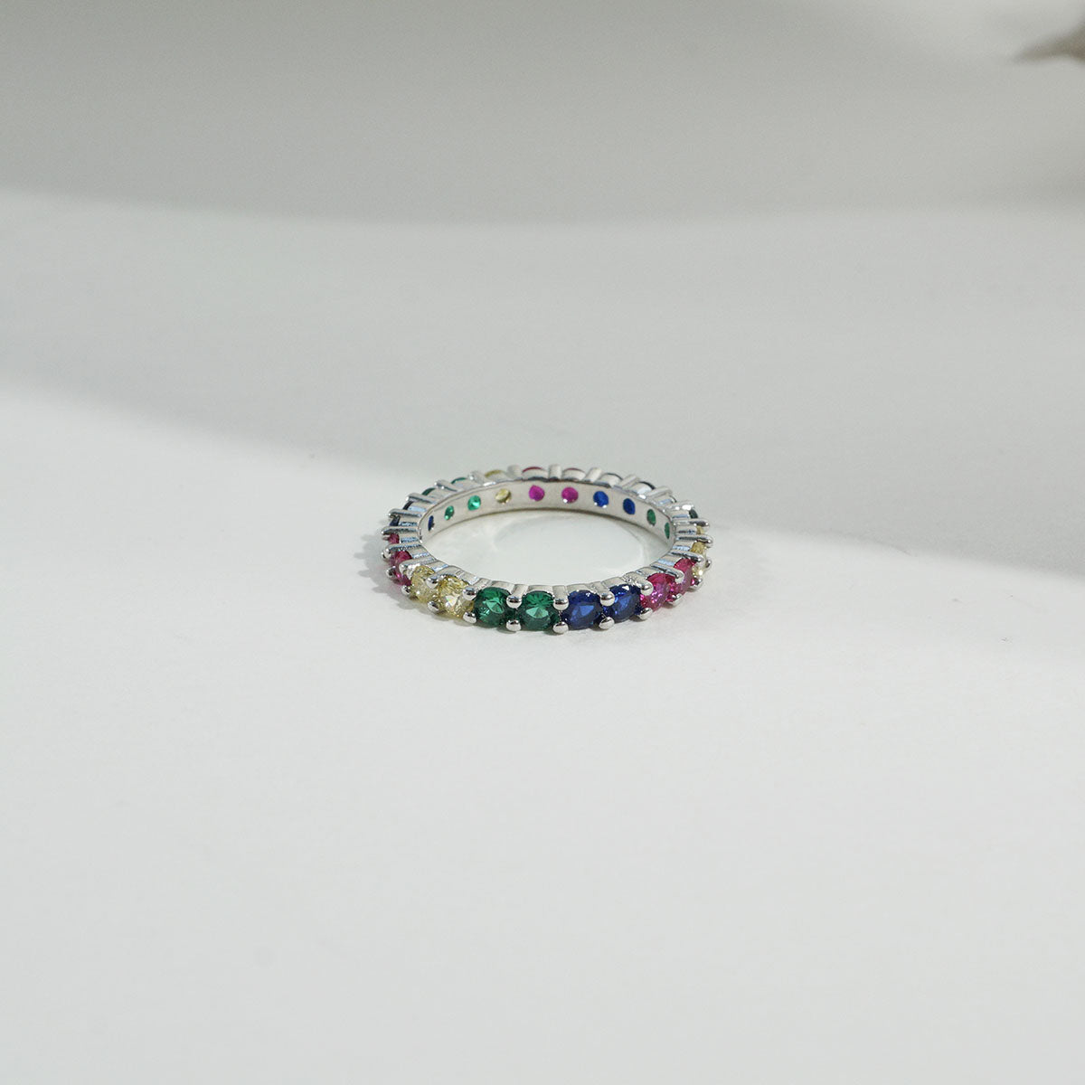 Rainbow Eternity Ring